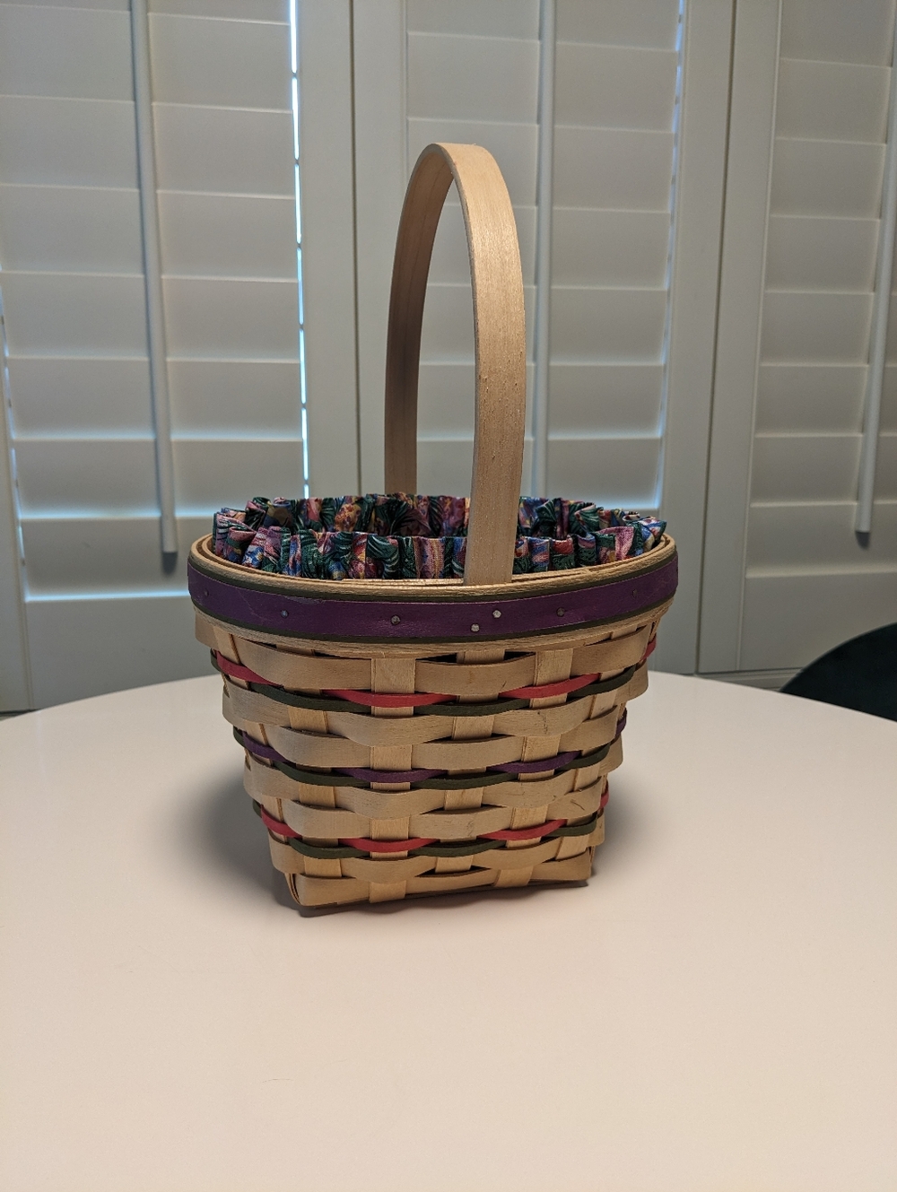 Longaberger 1996 Easter Basket with Liner & Protector